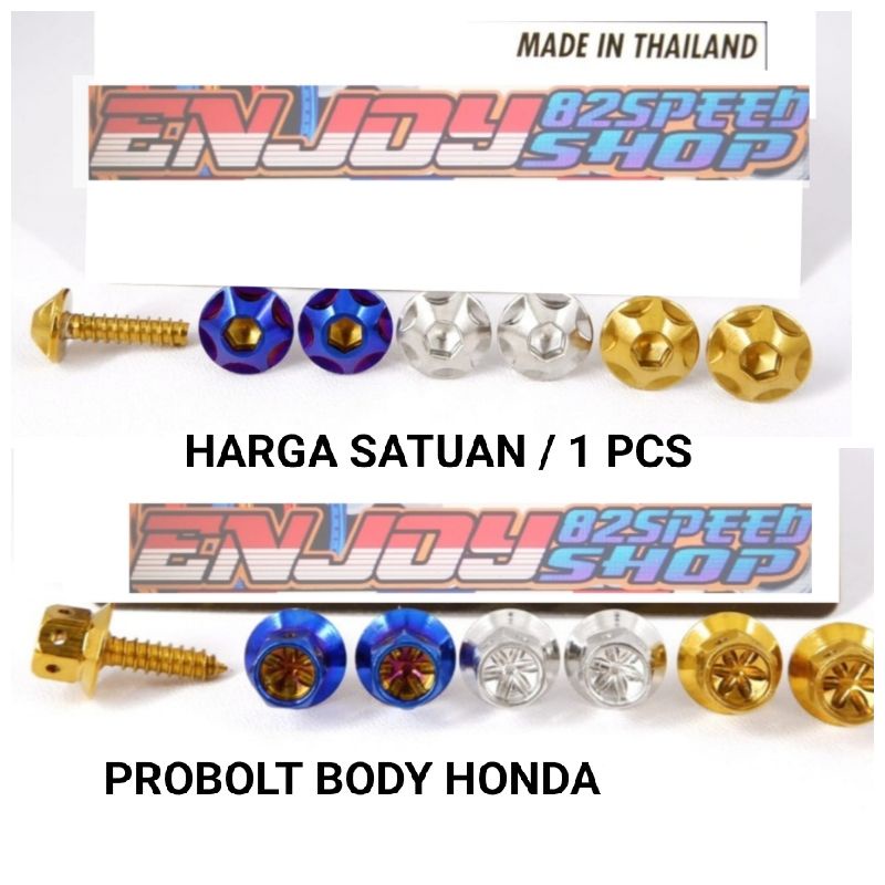 Baut Body Probolt Ulir Honda all beat scopy vario Genio pcx adv asli probolt stainles thailand