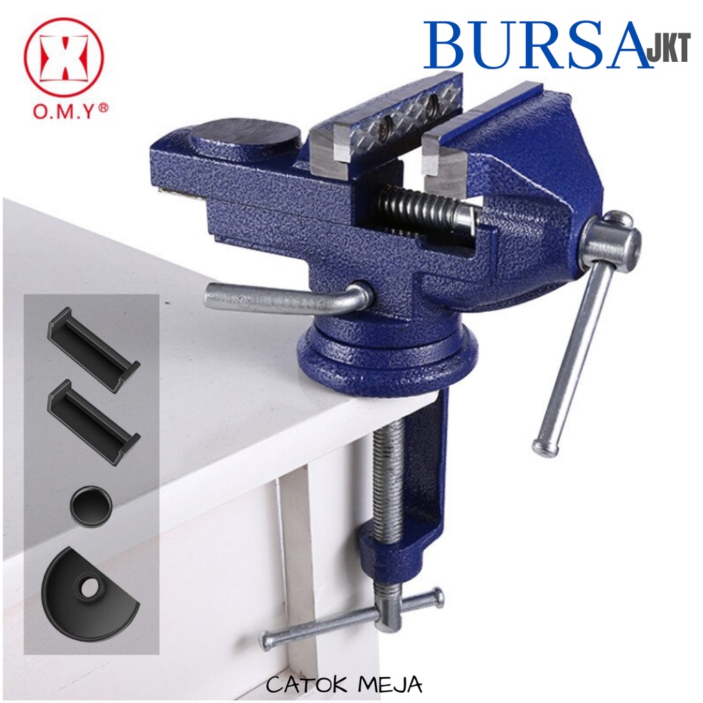 RAGUM PENJEPIT CATOK MEJA PRESISI 60 MM CLAMP VISE UNIVERSAL