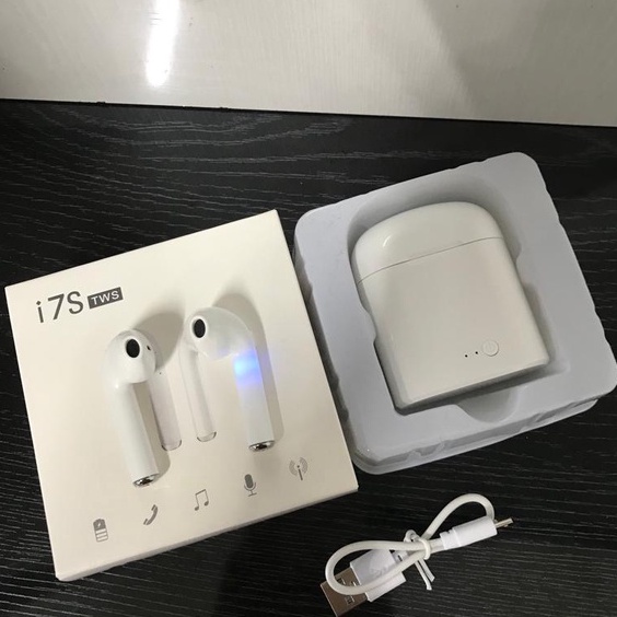 ❤❤Headset Bluetooth Mini V.42 Earphone I7S TWS Twins With Charging