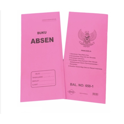 3 PCS Buku Absensi / Buku Daftar Absen / Absensi Besar / Kertas Absensi
