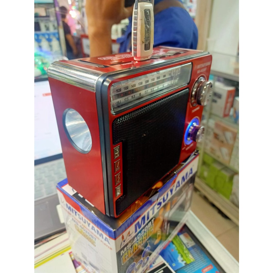 COD RADIO BLUETOOTH PROTABLE MITSUYAMA MS-4020BT CLASSIC FM/AM/SW/ 3 BAND RADIO/MUSIC PLAYER//RADIO 3 BAND MITSUYAMA MS-4020BT CLASSIC X-BASS