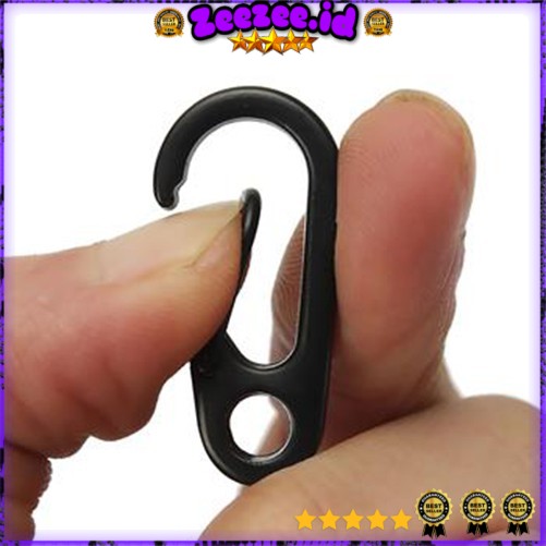 Agares Mini D-type Buckle Hanging Carabiner Keychain EDC Portable Tools / Alat Bantu Tali - B36