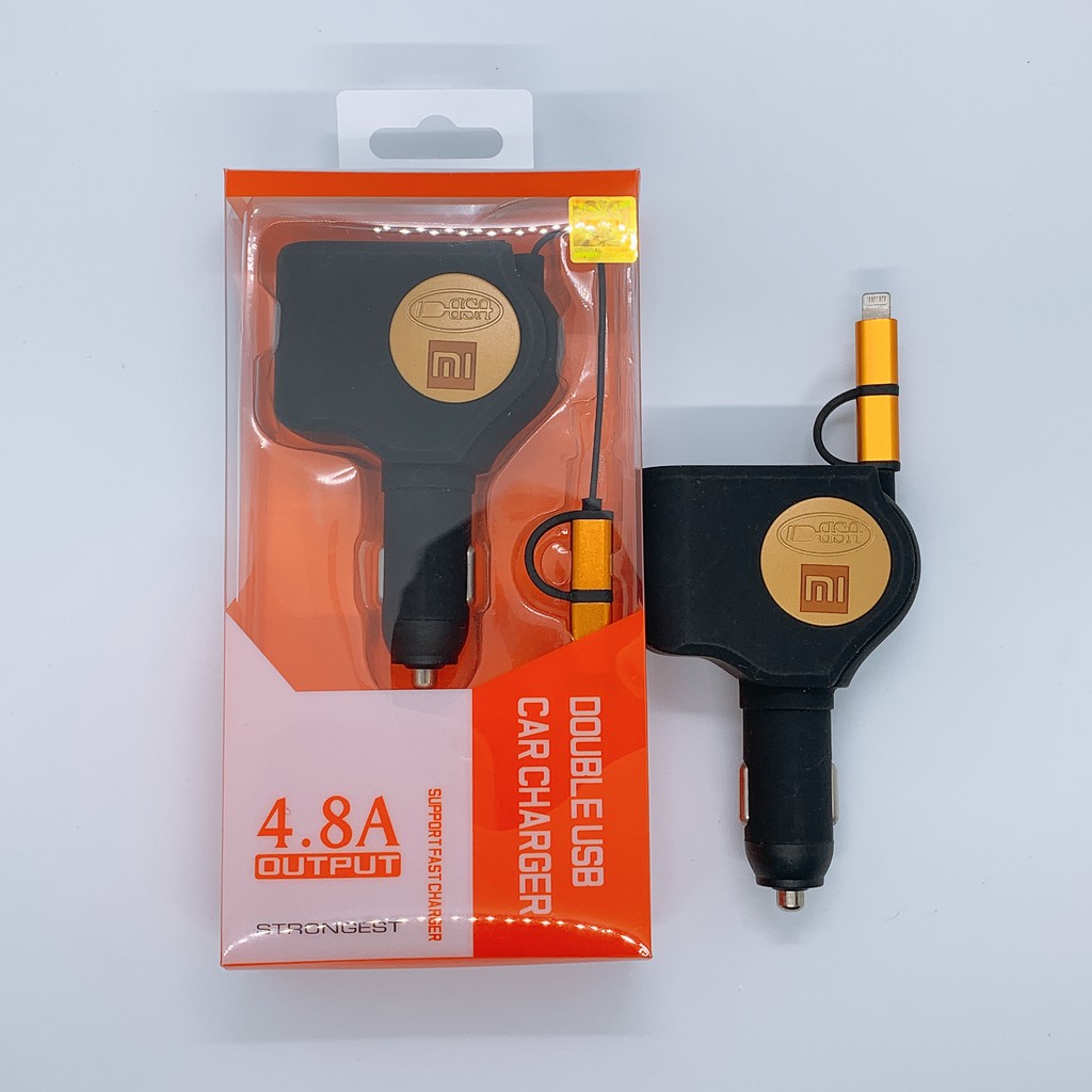 Double USB Xiaomi Car Charger / Charger mobil merk Xiaomi