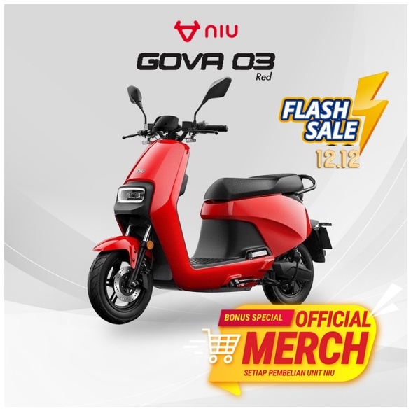 MOTOR LISTRIK JABODETABEK NIU Gova 03 Electric Motorcycle Sepeda Motor Elektrik