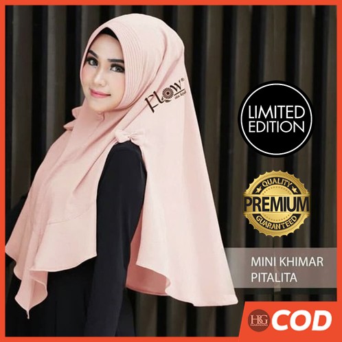 Jilbab Instan Murah Terbaru 2021 Model Kudung Pet Antem Mini Khimar Pita 1 Slup Limited Edition