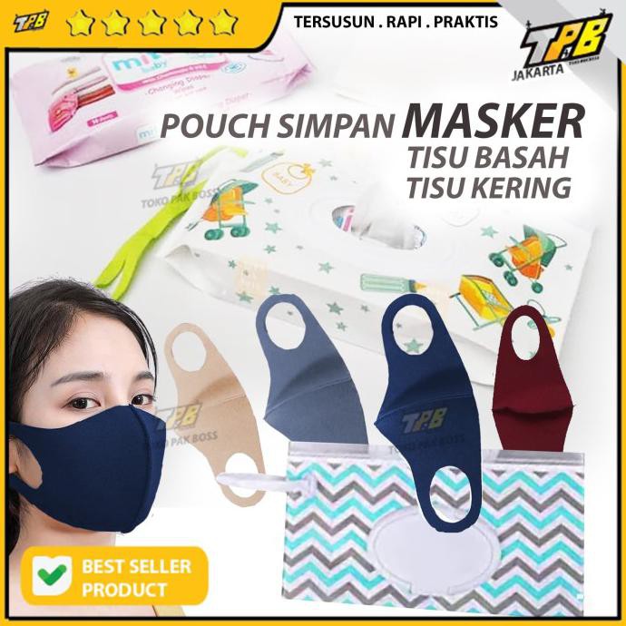 Penutup tissue basah Wet wipes pouch Tempat Tisu kotak cover Bayi Lucu - STROLLER Kode 1310