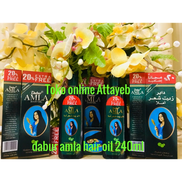 Amla Hair Oil Memperkuat Akar Rambut Tidak Rontok, Agar Rambut Panjang dan Tetap Hitam 240ml 20%Extr-2