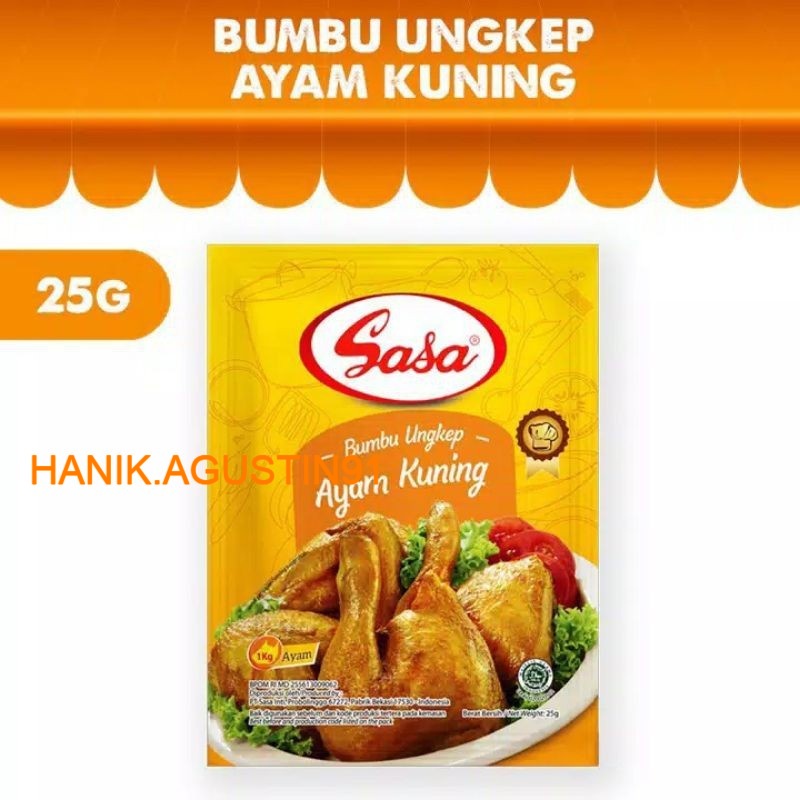 

Sasa Bumbu Ayam Kuning 25 gr