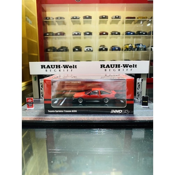 Inno64 Inno Toyota Sprinter Trueno AE86 Red Black