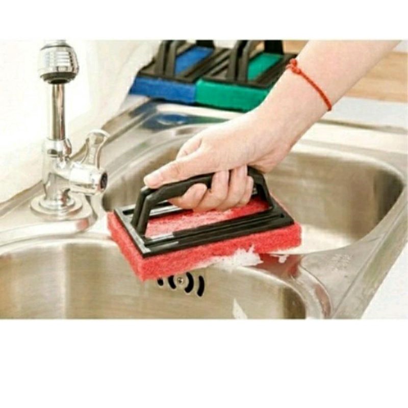 Sikat Sabut Gagang / Sikat Ubin Ruby / Sikat Keramik Ruby / Sikat Dinding Kamar Mandi / Sikat Wastaf