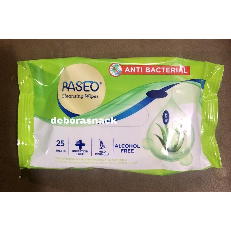 PASEO TISSUE BASAH ANTI BAKTERI 25 SHEET