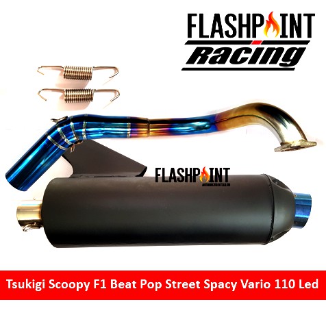 (BISA COD) KNALPOT TSUKIGI PELANGI SEMUA BEAT SCOOPY BEAT F1 POP STREET SPACY VARIO 110 LED THAILAND