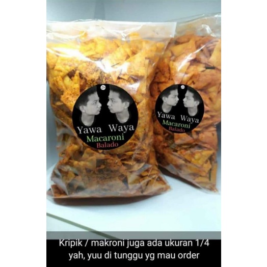 

YAWA WAYA KRIPIK PANGSIT 250gr RASA BALADO, KEJU, PEDAS ASIN ( 1/4Kg)