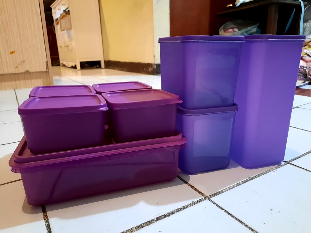 Cpm Tifany Wadah Makanan Plastik Tebal Set Isi 3