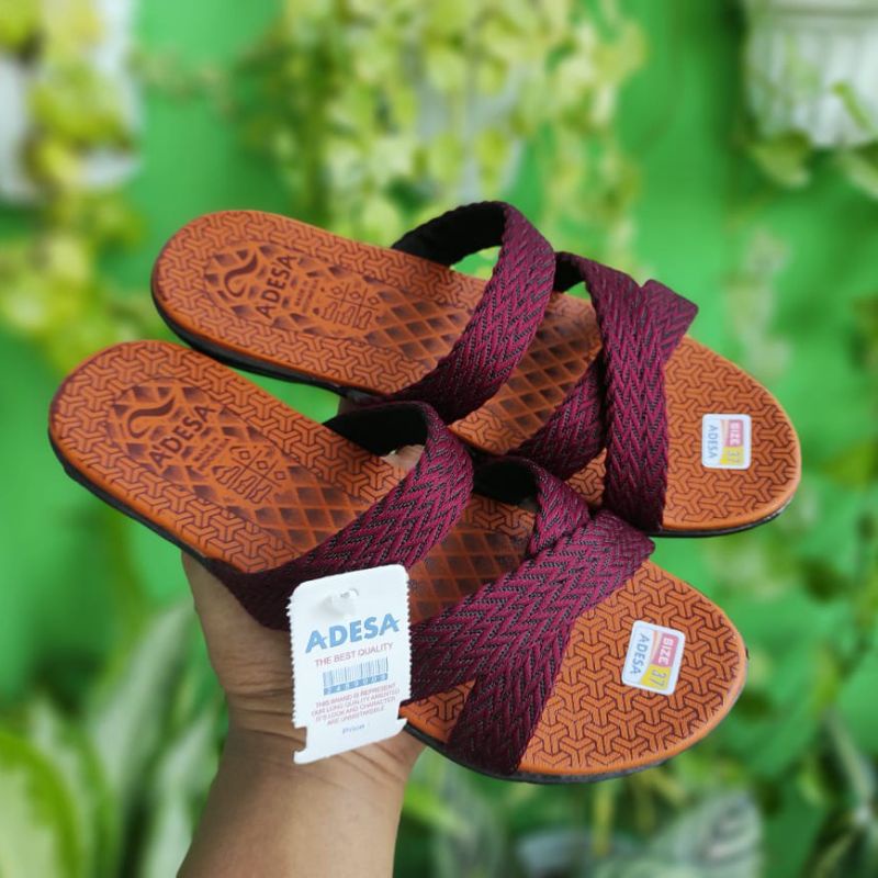 Sandal Rajut Slempang Turki/Sendal Wanita Turki Sandal Teplek Wanita