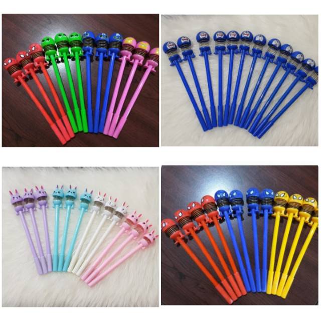 

(BEST PRICE) 1 PACK PEN BOLPEN GEL SPRING EMOJI DORAEMON RABBIT AVENGERS