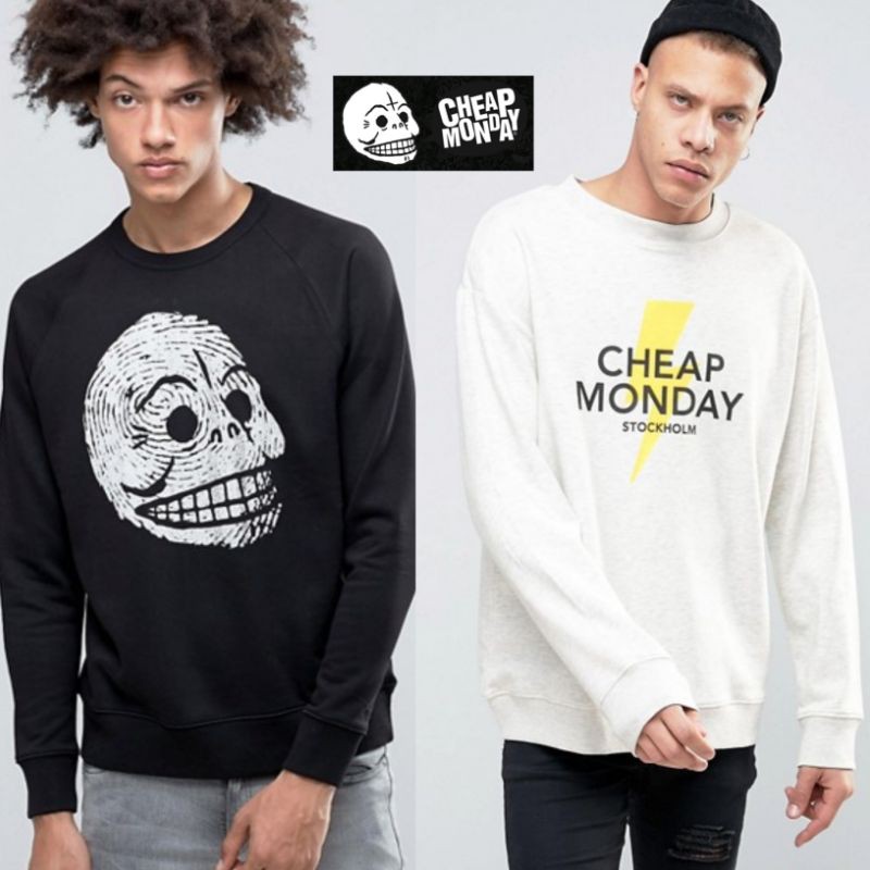 Sweater Cheap monday Original Crewnack cheap monday Sweatshirt sisa export Crewneck cheap monday ori