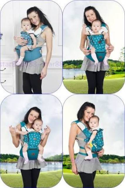 Gendongan Bayi Baby Carrier multifunction 11 in 1 Hipseat Carrier Aiebao 6601 (6604 6636 6629 6608)