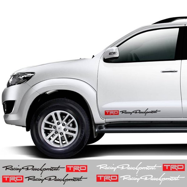 Cutting Sticker Stiker Pintu Mobil Toyota Trd Racing Development