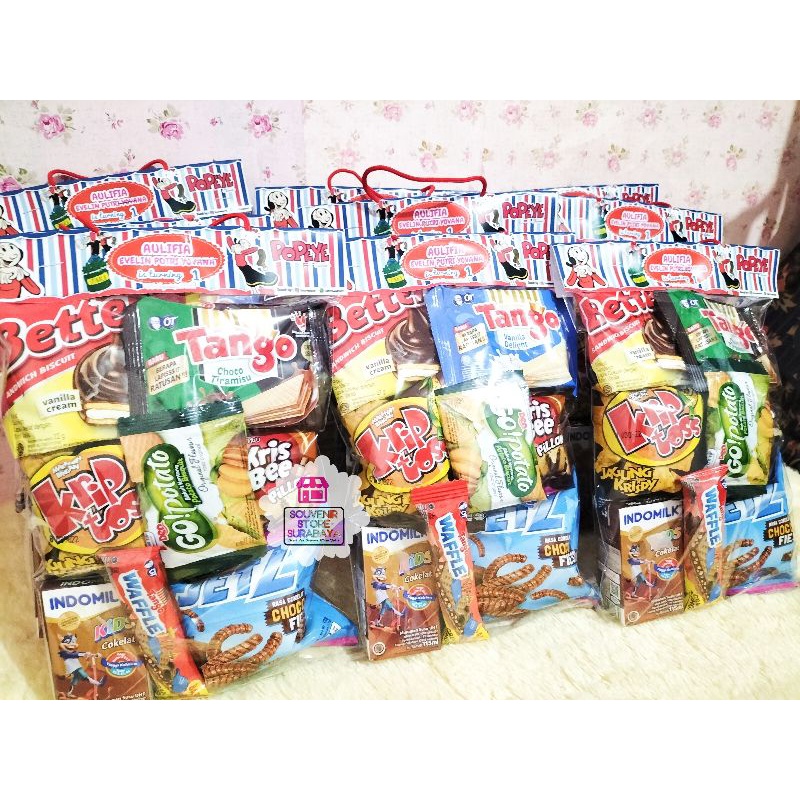 Bingkisan Ultah Anak || Paket snack Better || Snack ultah Murah || Hangtag Label Ulang Tahun || Custome Label snack || Snack Ultah Surabaya
