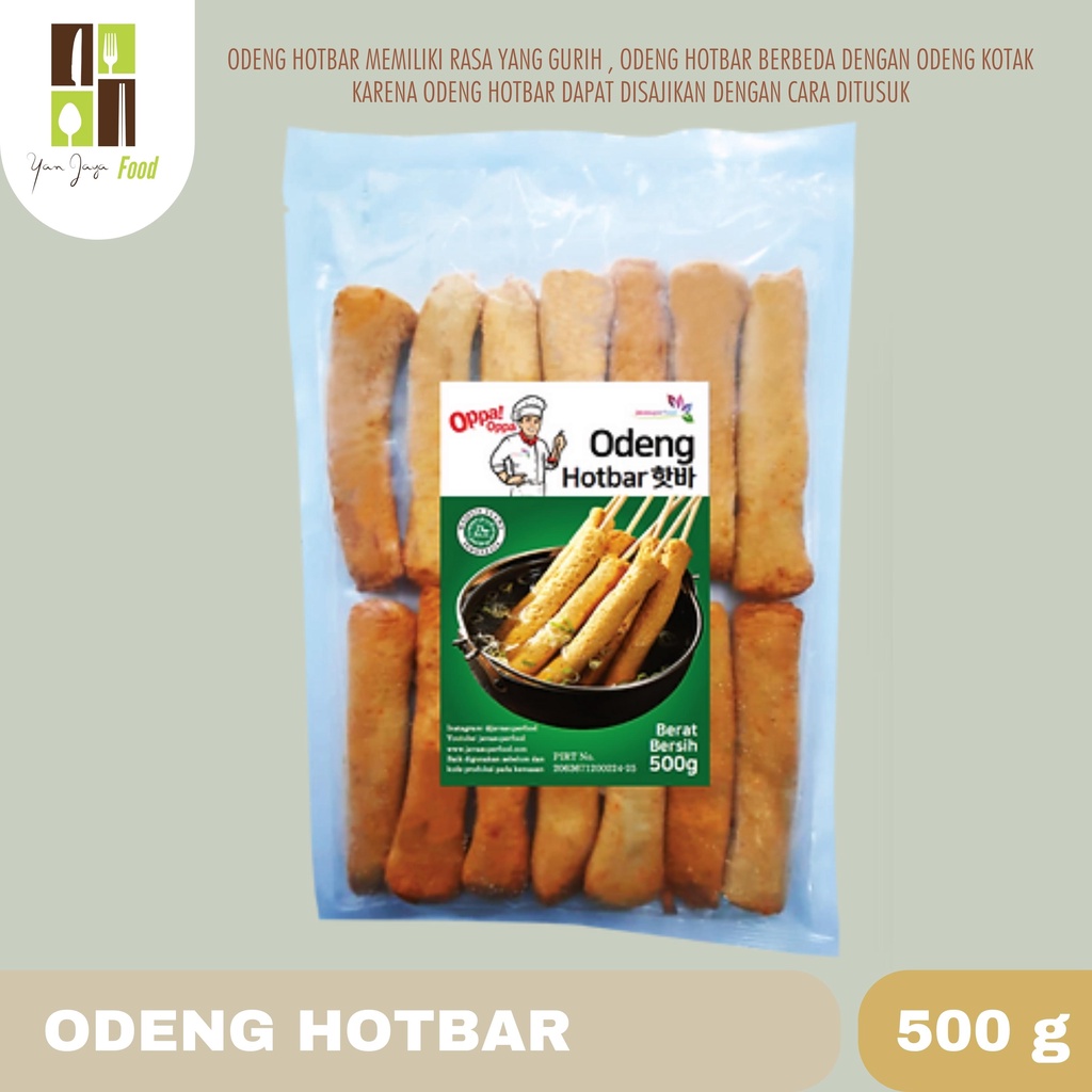 Hotbar Odeng Oppa Odeng Tusuk Odeng Panjang Jajanan Asli Korea [500g/1Kg]