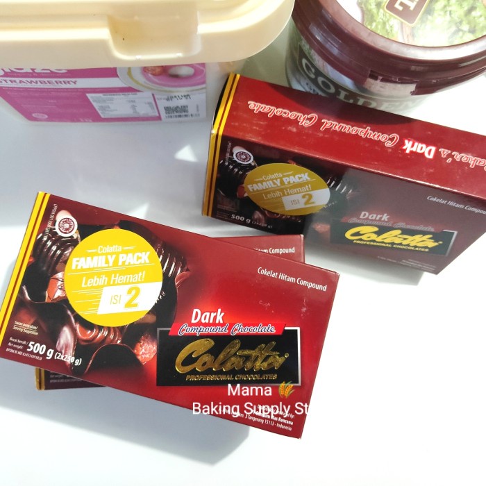 

colatta compound dark chocolate cokela family pack 500 gr 2 x * 250 gr tokomaju1625