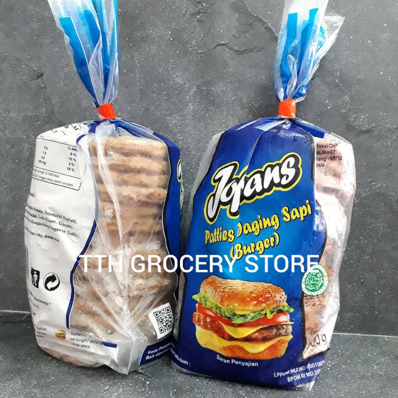 

JOFRAN PATTIES BURGER SAPI BEEF 900GR