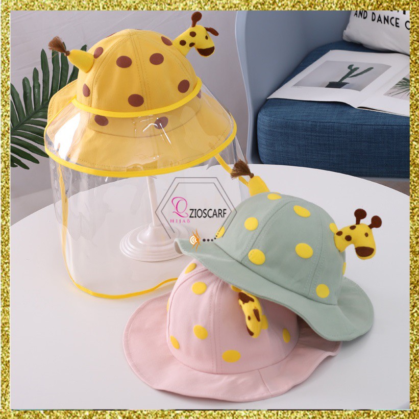 Topi Bucket Anak Jerapah topi fashion balita pelindung wajah anak Topi Anti virus topi jalan - BTA