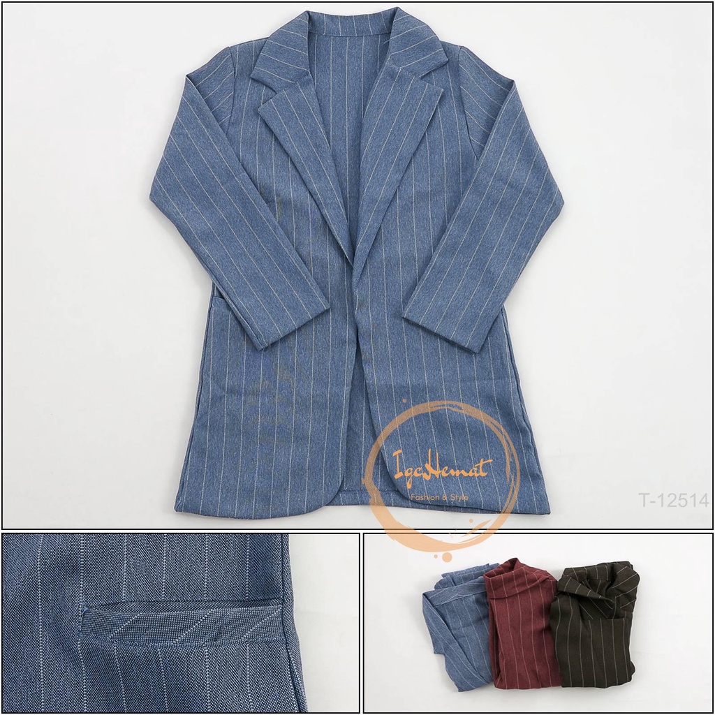 BLAZER PEREMPUAN LENGAN PANJANG TAKASHIMURA ALL SIZE[T12514]