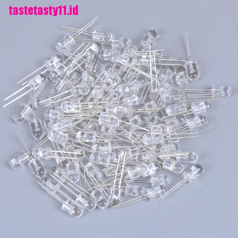 100 Pcs Lampu LED Aneka Warna Ukuran 5mm