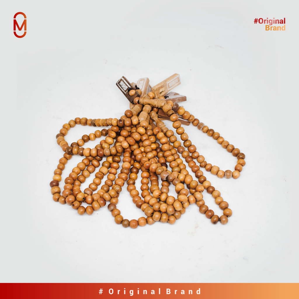 Tasbih Kayu 33 butir Souvenir Haji &amp; Umroh Isi 20 pcs / Tasbeh Tasbih Sholat Muslim / Souvenir Oleh Oleh Haji &amp; Pernikahan