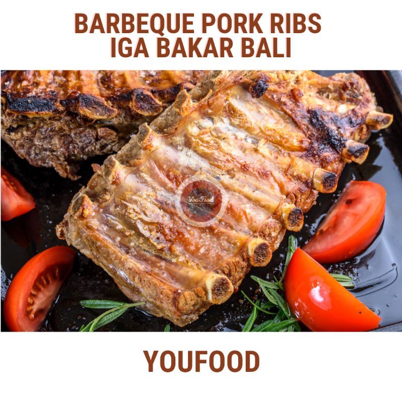 Iga Bakar Babi Barbeque - BBQ Pork Ribs Khas Bali 600gram