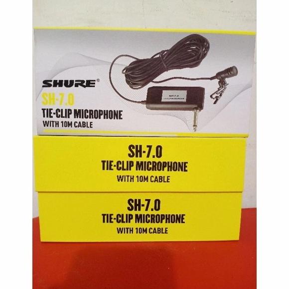 Mic Jepit Shure Sh 888/Mic Kancing Shure Sh888/Mic Clip On Kabel 10M