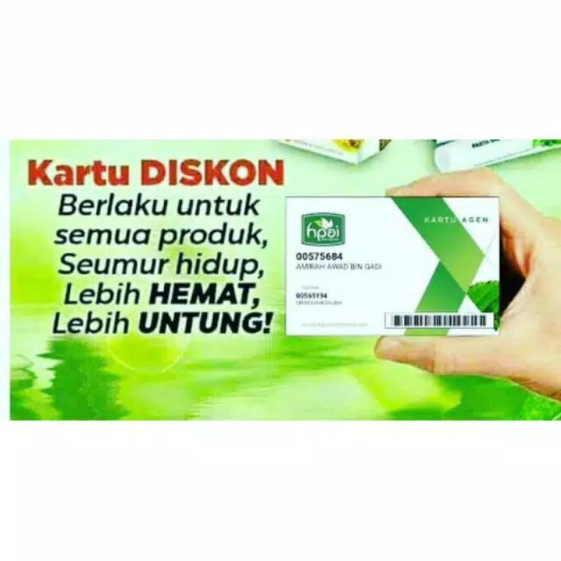 Daftar Member HNI HPAI Kartu Member HPAI Kartu Diskon HPAI Bikin Kartu Agen HNI HPAI