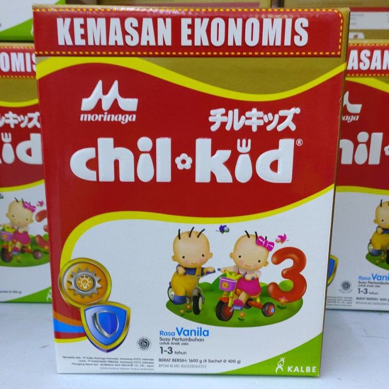 

MORINAGA CHILKID 1600 vanila/madu. promo potong tutup atas