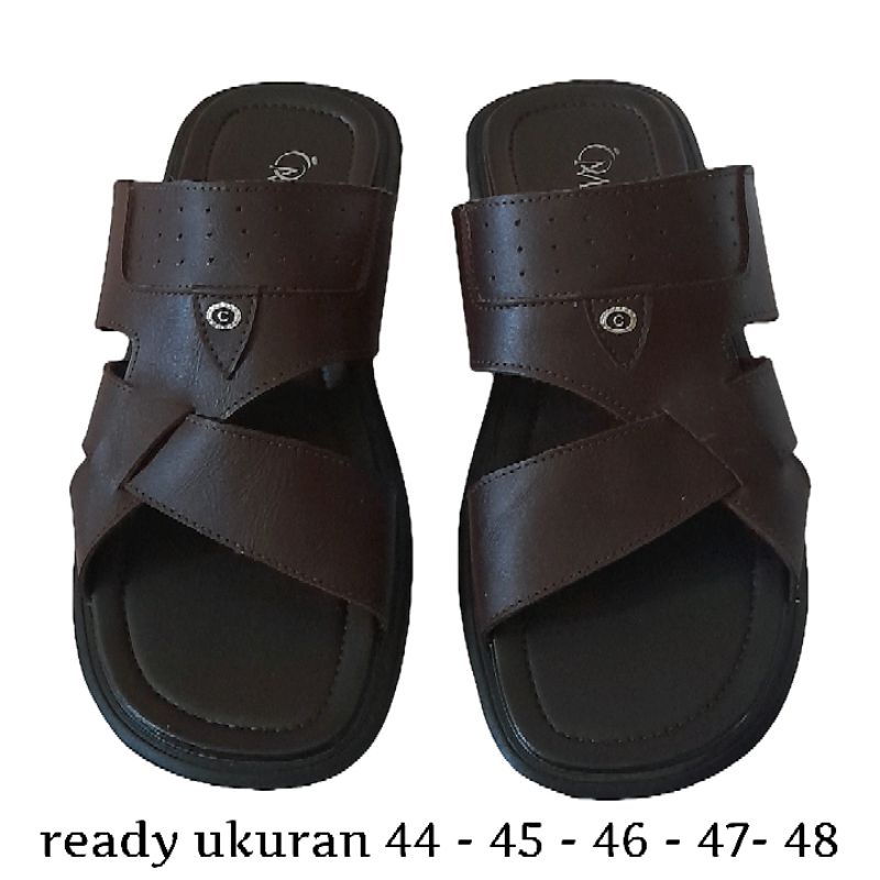 Sandal kulit BIG SIZE sandal jumbo pria