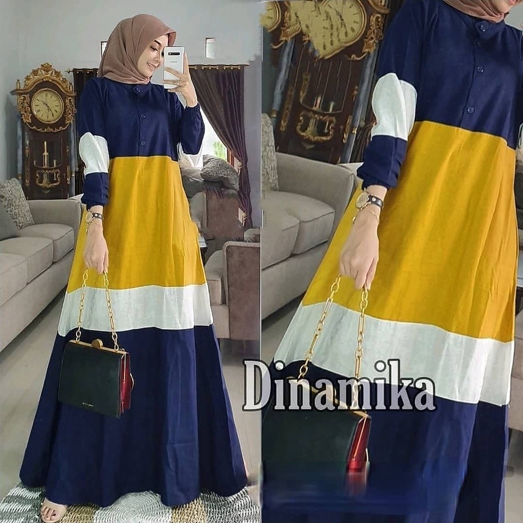 DINAMIKA MAXI IK MANGGO CRAPE KANCING HIDUP BUSUI Gamis Wanita Gamis Wanita Terbaru 2021 Gamis Murah Meriah Promo Gamis Remaja Gamis Muslim Kondangan Gamis Polos BEST SELLER