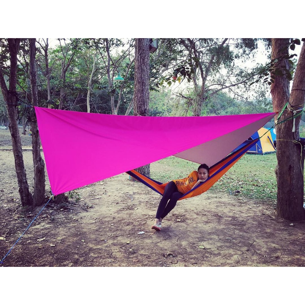 Flysheet 2x3 M &amp; Hammock` Flesit 200 x 300 cm - Hamock Hamok Fly Sheet Hamuk