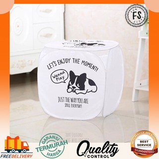 FUNSTORE KERANJANG BAJU PAKAIAN KOTOR LIPAT ADA PENUTUP FUNSTORE KERANJANG BAJU PAKAIAN KOTOR LIPAT ADA PENUTUP