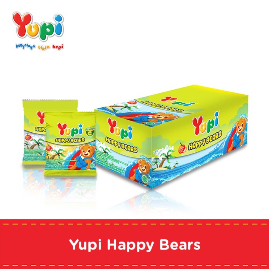 

Yupi Happy Bear 1 Pack Isi 12 Pcs