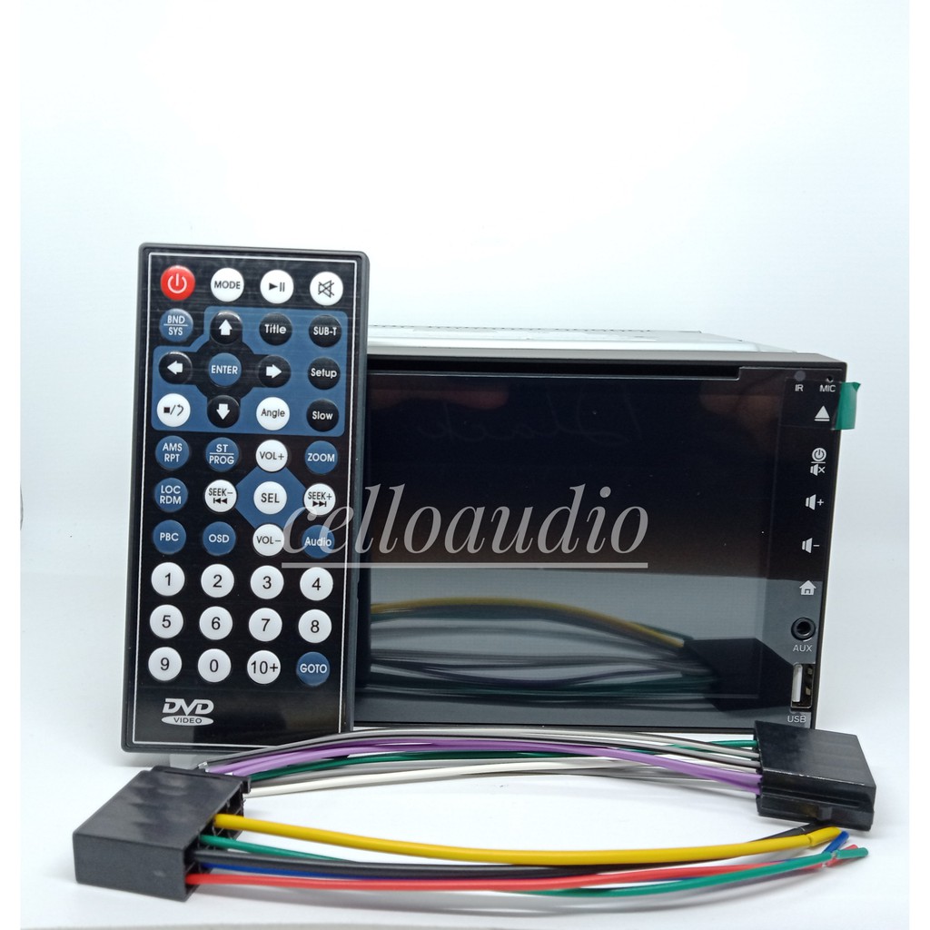 Head Unit Mobil Double Din DHD-1076 TV DVD DHD 1076