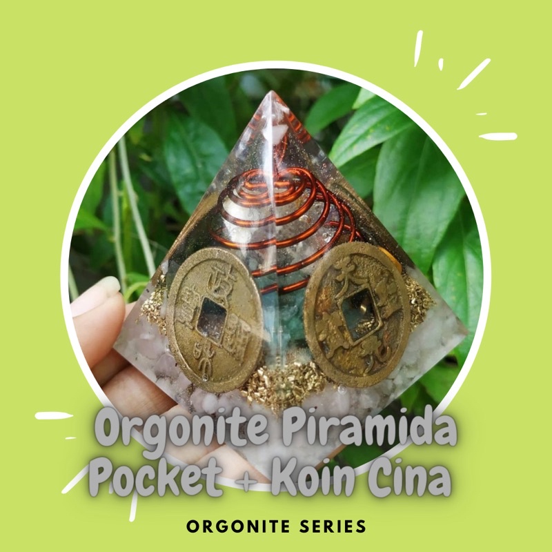 ORGONITE PIRAMIDA POCKET KOIN CINA KUNO