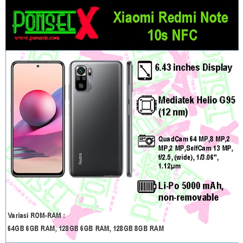 Xiaomi Redmi Note 10s Garansi Resmi