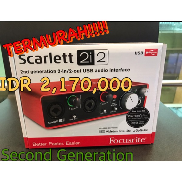 FOCUSRITE Scarlett 2i2