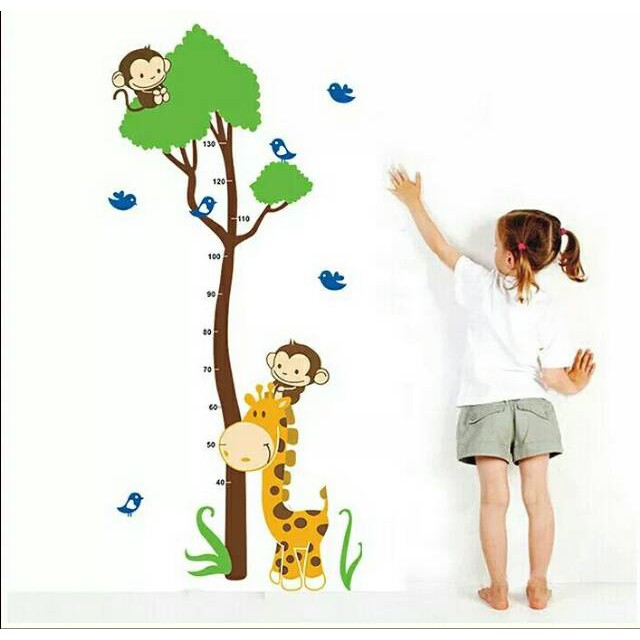 KC baby - Wallsticker Dinding / Stiker Dinding Pengukur Tinggi Badan / Dekorasi Dinding - Pohon