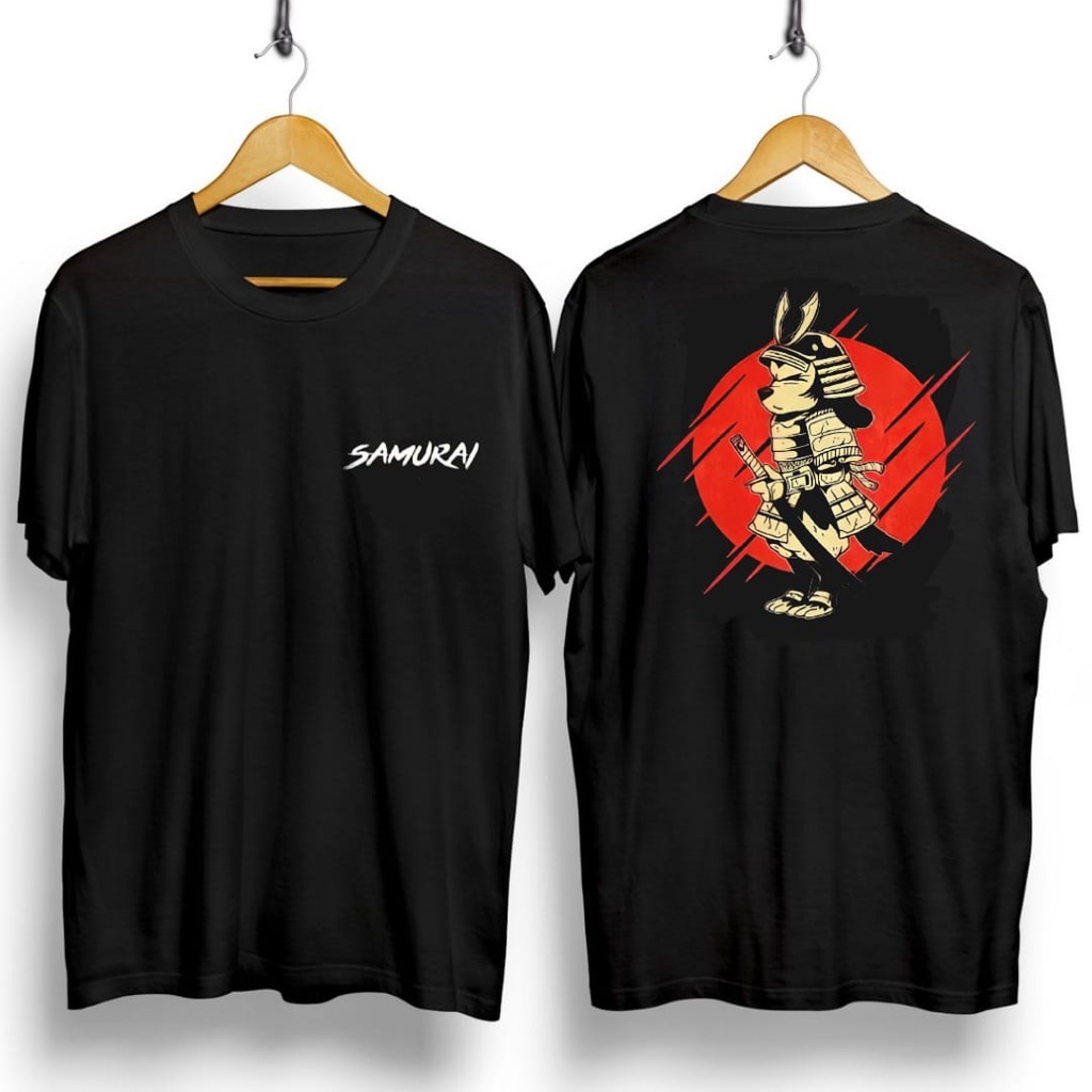 Kaos combed pria gambar SAMURAI ready stok / ALL SAMURAI IN HERE