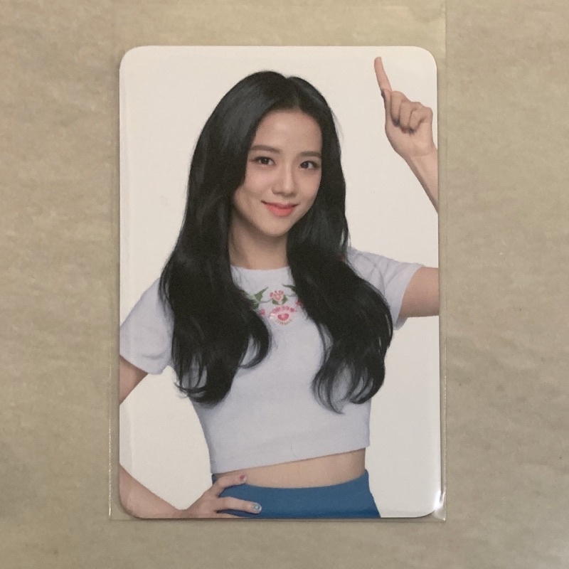 [BOOKED] Jisoo hello bubble pc hb white nunjuk blackpink photocard
