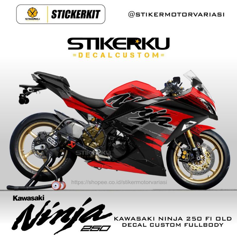 Decal motor ninja 250 fi / striping motor ninja / sticker motor ninja
