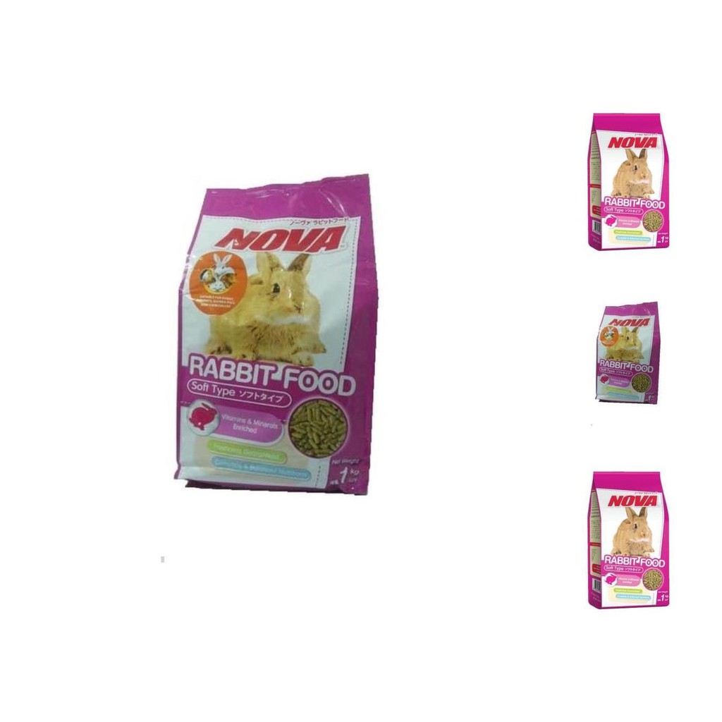 pakan makanan kelinci nova rabbit food original 1kg