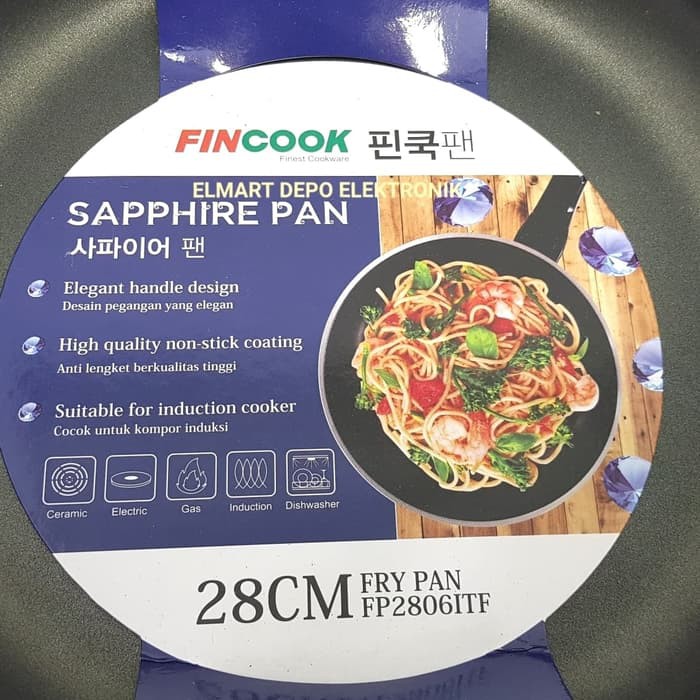 FINCOOK sapphire pan FP2806ITF / fry pan non stick induksi 2806 ITF
